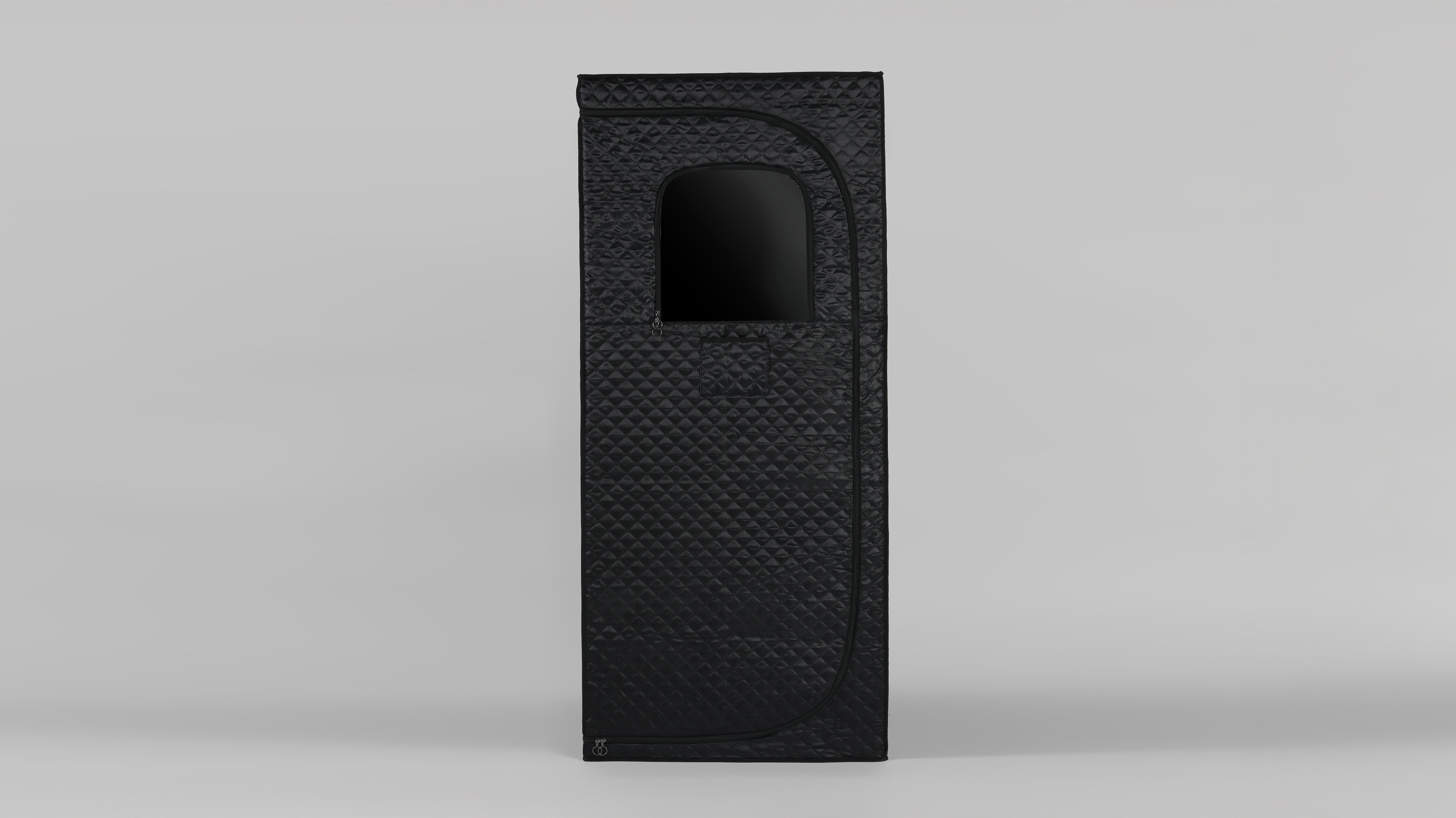 Waterproof and heat-resistant portable sauna box with built-in temperature control and timer function, designed for home or spa use